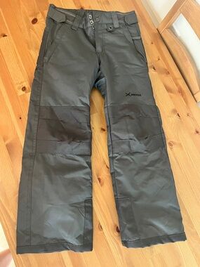 Arctix Charcoal Black Insulated Ski Pants kids age 7-8 (size small)